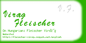 virag fleischer business card